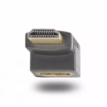 StarTech.com HDMI 2.0 adapteris, nuleidžiamas kampu, vyriškas į moterišką, vertikalus 90 laipsnių kampu, HDMI prievado apsaugotojas, 4K 60Hz, didelės spartos HDMI jungties prailginimas, M/F
