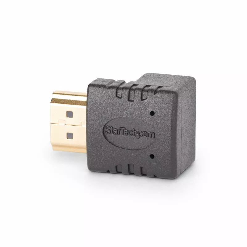 StarTech.com HDMI 2.0 adapteris, nuleidžiamas kampu, vyriškas į moterišką, vertikalus 90 laipsnių kampu, HDMI prievado apsaugotojas, 4K 60Hz, didelės spartos HDMI jungties prailginimas, M/F