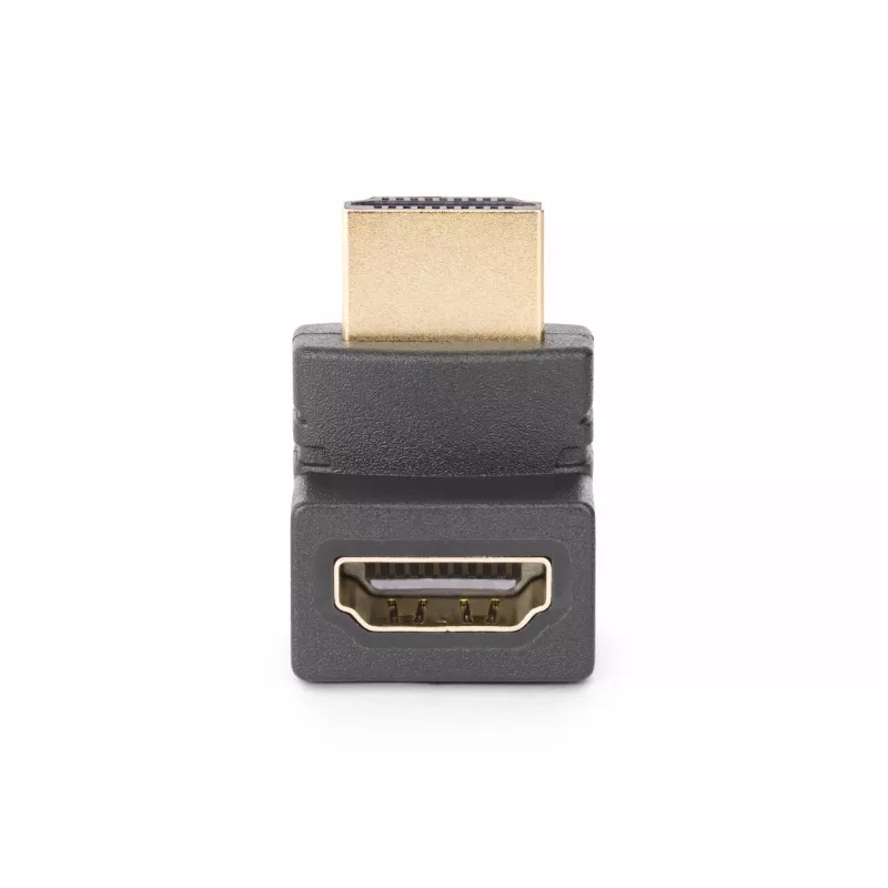 StarTech.com HDMI 2.0 adapteris, nuleidžiamas kampu, vyriškas į moterišką, vertikalus 90 laipsnių kampu, HDMI prievado apsaugotojas, 4K 60Hz, didelės spartos HDMI jungties prailginimas, M/F