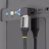 StarTech.com HDMI 2.0 adapteris, nuleidžiamas kampu, vyriškas į moterišką, vertikalus 90 laipsnių kampu, HDMI prievado apsaugotojas, 4K 60Hz, didelės spartos HDMI jungties prailginimas, M/F