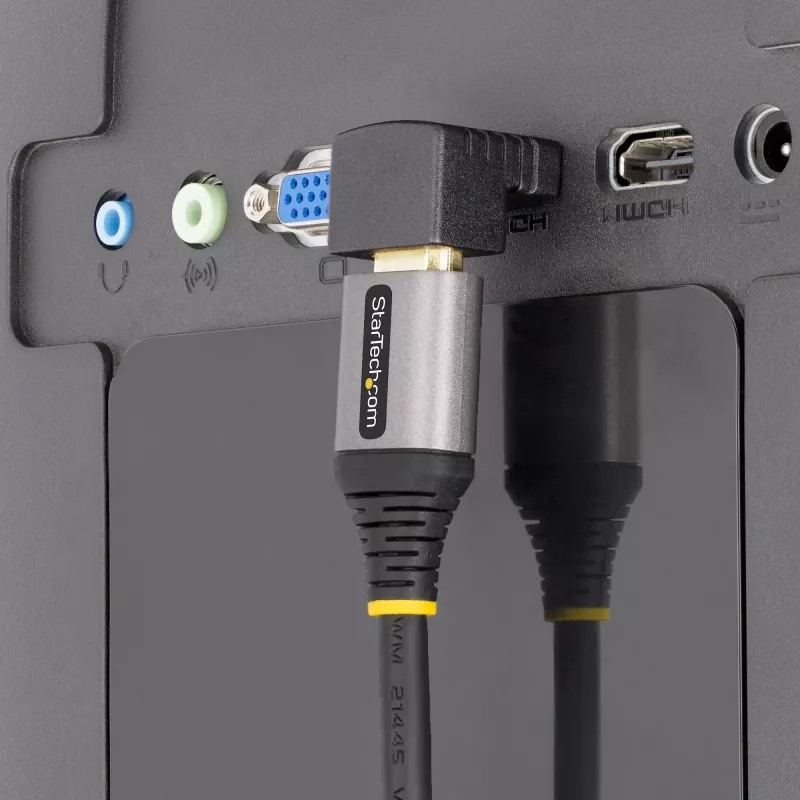 StarTech.com HDMI 2.0 adapteris, nuleidžiamas kampu, vyriškas į moterišką, vertikalus 90 laipsnių kampu, HDMI prievado apsaugotojas, 4K 60Hz, didelės spartos HDMI jungties prailginimas, M/F