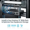 StarTech.com 1U Server Rack Shelf - Universali ventiliuojama konsolinė lentyna 19 inch tinklo įrangos stovui ir spintelei - Tvirtas plienas - Keliamoji galia 44 svarai (20 kg) - 10 colių gylio lentyna, juoda