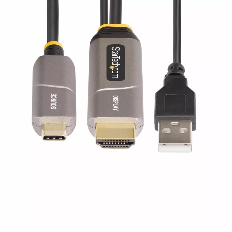 StarTech.com 30ft (9,15 m) USB-C į HDMI 2.0 aktyvus optinis kabelis (AOC), 4K 60Hz, CL3, vienakryptis USB-C į HDMI adapterio kabelis