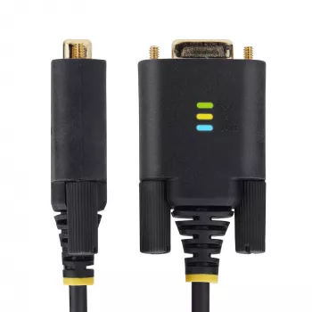 StarTech.com 6,6 pėdų (2 m) USB į Null Modem nuoseklųjį adapterio kabelis, COM išlaikymas, FTDI, USB-A į DB9 RS232, keičiami DB9 varžtai/veržlės, Windows/macOS/Linux