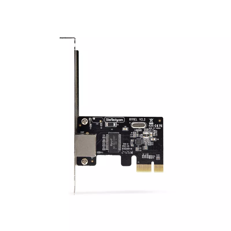 StarTech.com 1-Port Gigabit PCIe tinklo adapterio kortelė, 10/100/1000Mbps PCI Express LAN kortelė, NIC, Realtek RTL8111H, veikia su Windows ir Linux, TAA atitinka