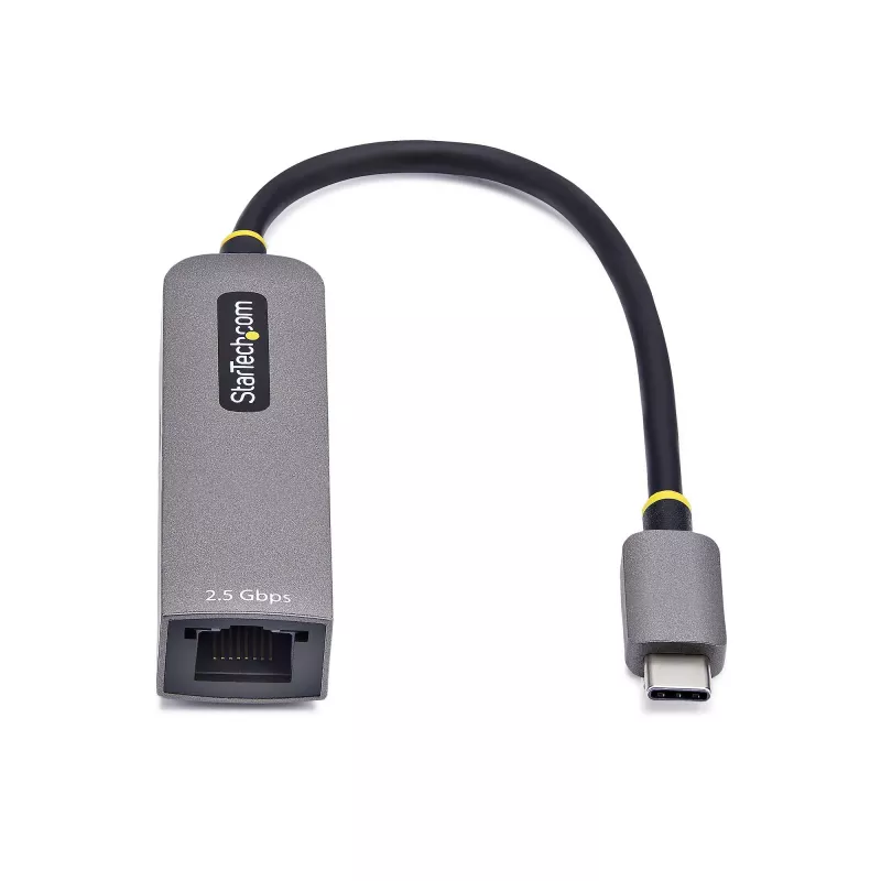 StarTech.com USB-C į Ethernet adapteris 2.5GbE, 100W PD praėjimas, NBASE-T NIC, USB 3.0 Type-C 2.5/1G kelių greičių tinklas, suderinamas su Thunderbolt, Windows ir Mac