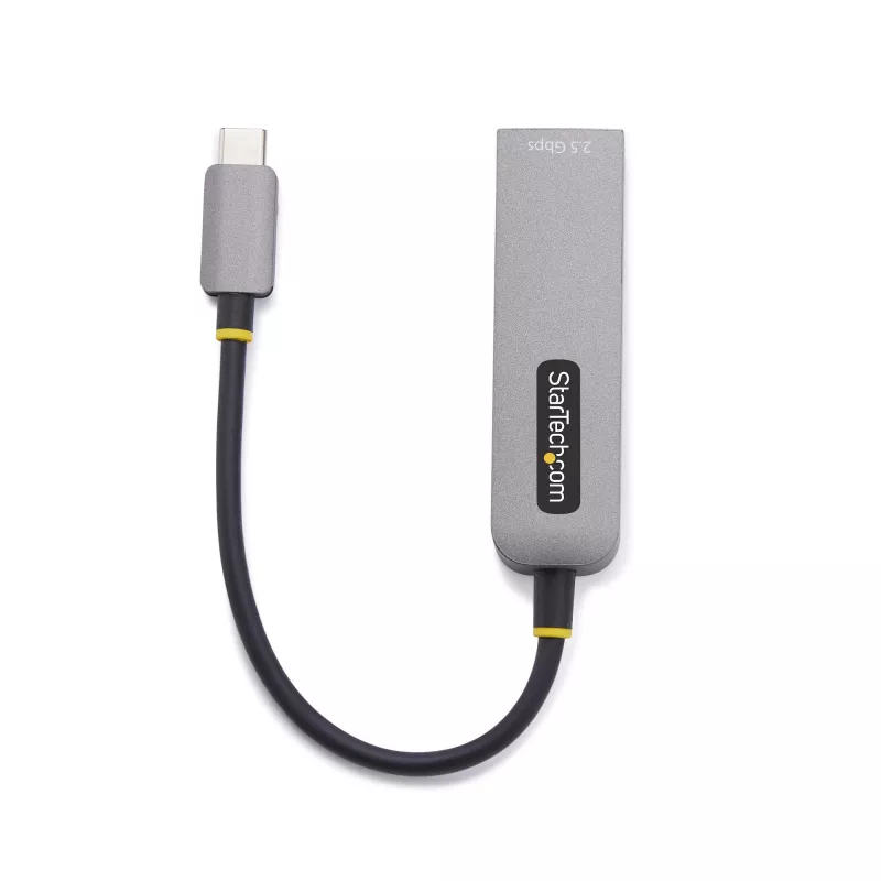 StarTech.com USB-C į Ethernet adapteris 2.5GbE, 100W PD praėjimas, NBASE-T NIC, USB 3.0 Type-C 2.5/1G kelių greičių tinklas, suderinamas su Thunderbolt, Windows ir Mac