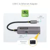 StarTech.com USB-C į Ethernet adapteris, NIC, 100W PD pralaidumas, USB 3.0 Type-C 1Gbps kelių greičių tinklo adapteris, suderinamas su Thunderbolt, Windows ir Mac