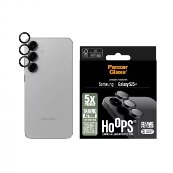 Apsauginis objektyvo stikliukas PanzerGlass Samsung Galaxy S25+ nuo įbrėžimų ir smūgių
