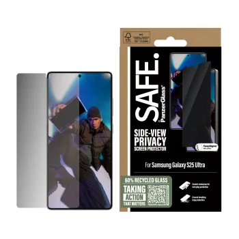 PanzerGlass SAFE. by® Privatumo ekrano apsauga Samsung Galaxy S25 Ultra | Ultra-Wide Fit su EasyAligner