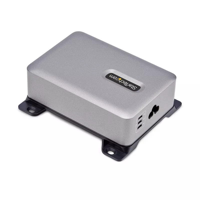 StarTech.com 4 prievadų kelių įrenginių USB-C įkroviklis, 240 W bendra galia, vienas prievadas 140 W EPR, PD 3.1, varžtiniai fiksavimo prievadai, konferencijų salėms, montavimo laikiklis paviršiui