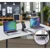 StarTech.com 4 prievadų kelių įrenginių USB-C įkroviklis, 240 W bendra galia, vienas prievadas 140 W EPR, PD 3.1, varžtiniai fiksavimo prievadai, konferencijų salėms, montavimo laikiklis paviršiui