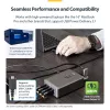 StarTech.com 4 prievadų kelių įrenginių USB-C įkroviklis, 240 W bendra galia, vienas prievadas 140 W EPR, PD 3.1, varžtiniai fiksavimo prievadai, konferencijų salėms, montavimo laikiklis paviršiui