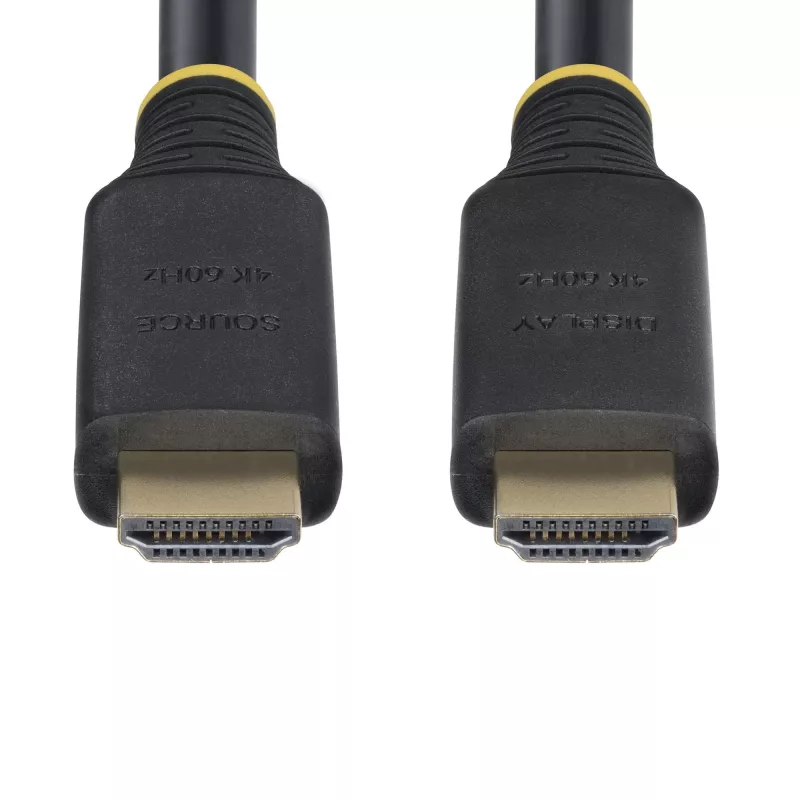 StarTech.com 15m (49.2ft) Aktyvus aukštos spartos HDMI laidas, 4K 60Hz/1440p 144Hz, HDR10/HDCP 2.2/ARC, 18Gbps, UHD HDMI 2.0 laidas TV/monitoriui/ekranui, TPE apvalkalas