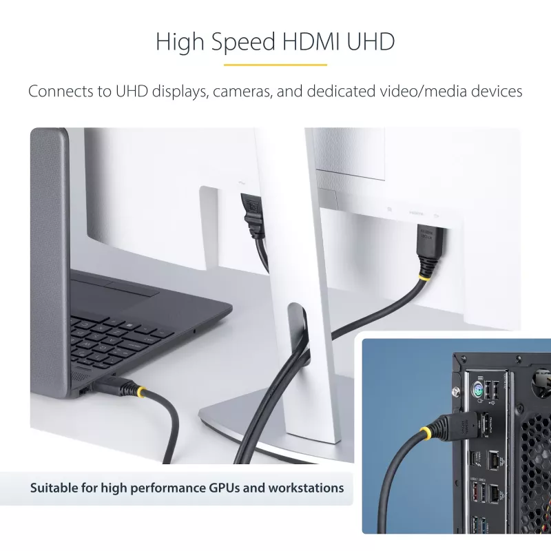 StarTech.com 15m (49.2ft) Aktyvus aukštos spartos HDMI laidas, 4K 60Hz/1440p 144Hz, HDR10/HDCP 2.2/ARC, 18Gbps, UHD HDMI 2.0 laidas TV/monitoriui/ekranui, TPE apvalkalas