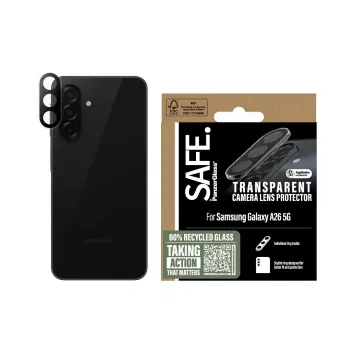 Apsauginis fotoaparato lęšio stikliukas PanzerGlass Samsung Galaxy A26 5G permatomas atsparus įbrėžimams ir smūgiams