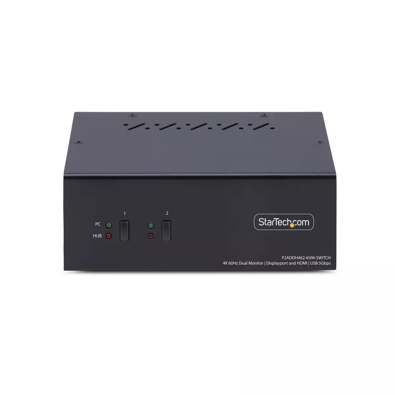 StarTech.com P2ADDH462-KVM-SWITCH – KVM jungiklis, juodas