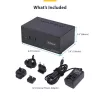 StarTech.com P2ADDH462-KVM-SWITCH – KVM jungiklis, juodas