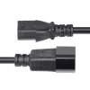 StarTech.com 4,5 m (15 pėdų) maitinimo ilginimo laidas, C14 į C13 PDU maitinimo laidas, 15A 250V, 14AWG, kintamosios srovės kabelis PDU / maitinimo šaltiniui, KEMA-KEUR sertifikuotas