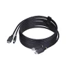 StarTech.com 10ft (3m) HDMI ir USB 5Gbps KVM laidas, 4K 60Hz, HDMI 2.0 ir USB kombinuotas laidas KVM jungikliams