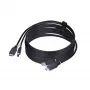 StarTech.com 10ft (3m) HDMI ir USB 5Gbps KVM laidas, 4K 60Hz, HDMI 2.0 ir USB kombinuotas laidas KVM jungikliams