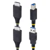 StarTech.com 10ft (3m) HDMI ir USB 5Gbps KVM laidas, 4K 60Hz, HDMI 2.0 ir USB kombinuotas laidas KVM jungikliams