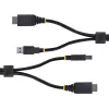 StarTech.com 10ft (3m) HDMI ir USB 5Gbps KVM laidas, 4K 60Hz, HDMI 2.0 ir USB kombinuotas laidas KVM jungikliams
