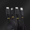 StarTech.com 10ft (3m) HDMI ir USB 5Gbps KVM laidas, 4K 60Hz, HDMI 2.0 ir USB kombinuotas laidas KVM jungikliams