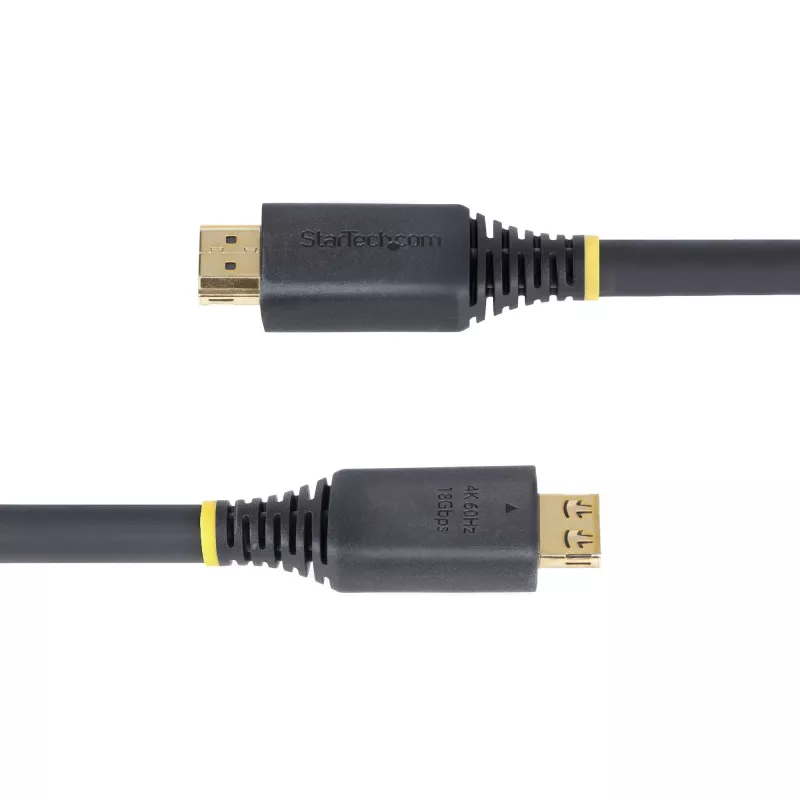 StarTech.com 20ft (6,1 m) greitasis HDMI laidas su griebimo jungtimis, 4K 60Hz/1440p 144Hz, HDR10/HDCP 2.2/ARC, 18Gbps, UHD HDMI 2.0 laidas TV/monitoriui/ekranui, TPE apvalkalas