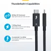 StarTech.com 2,6 pėdų (80 cm) Thunderbolt 5 kabelis, 80 Gbps / iki 120 Gbps, 240 W PD, 8K 60 Hz, sertifikuotas Thunderbolt kabelis – suderinamas su Thunderbolt 4 / USB4 / USB-C