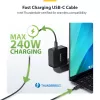 StarTech.com 2,6 pėdų (80 cm) Thunderbolt 5 kabelis, 80 Gbps / iki 120 Gbps, 240 W PD, 8K 60 Hz, sertifikuotas Thunderbolt kabelis – suderinamas su Thunderbolt 4 / USB4 / USB-C