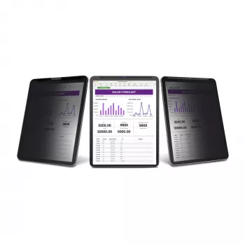 StarTech.com 4 krypčių privatumo ekrano apsauga, skirta 12,9 colio iPad Pro (3 kartos ir naujesnėms), portretinei / kraštovaizdžio orientacijai, liečiama, +/- 30 laipsnių matymo kampas, blokuoja iki 51 % mėlynos šviesos, matinis