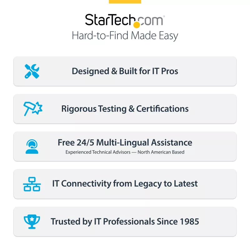 StarTech.com 4 prievadų USB Type-C PCIe kortelė, USB 3.2 10Gbps, USB-C PCI Express plėtimosi kortelė, 4 nepriklausomi USB valdikliai, Windows/Linux/macOS, TAA atitiktis