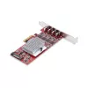 StarTech.com 4 prievadų USB Type-C PCIe kortelė, USB 3.2 10Gbps, USB-C PCI Express plėtimosi kortelė, 4 nepriklausomi USB valdikliai, Windows/Linux/macOS, TAA atitiktis