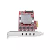 StarTech.com 4 prievadų USB Type-C PCIe kortelė, USB 3.2 10Gbps, USB-C PCI Express plėtimosi kortelė, 4 nepriklausomi USB valdikliai, Windows/Linux/macOS, TAA atitiktis