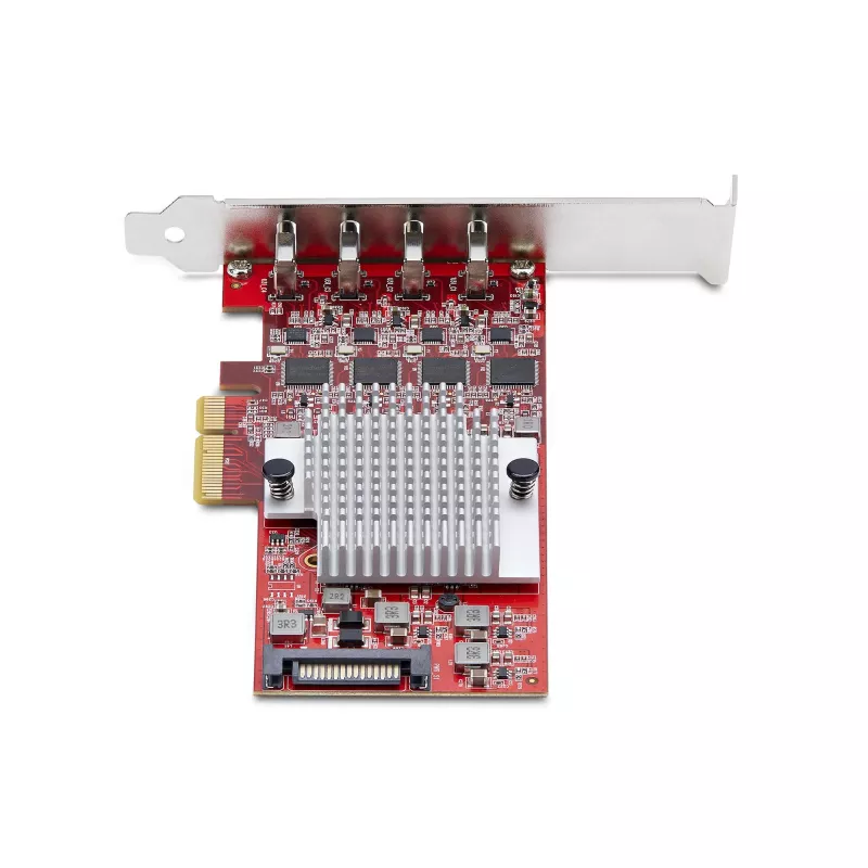 StarTech.com 4 prievadų USB Type-C PCIe kortelė, USB 3.2 10Gbps, USB-C PCI Express plėtimosi kortelė, 4 nepriklausomi USB valdikliai, Windows/Linux/macOS, TAA atitiktis