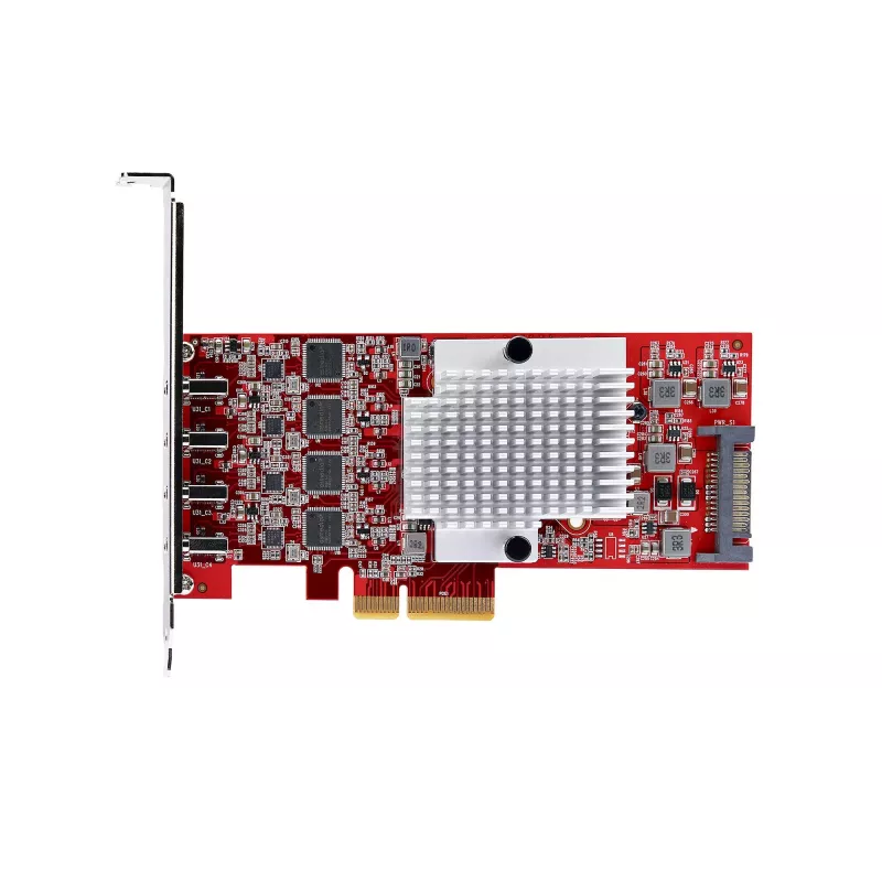StarTech.com 4 prievadų USB Type-C PCIe kortelė, USB 3.2 10Gbps, USB-C PCI Express plėtimosi kortelė, 4 nepriklausomi USB valdikliai, Windows/Linux/macOS, TAA atitiktis