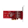StarTech.com 4 prievadų USB Type-C PCIe kortelė, USB 3.2 10Gbps, USB-C PCI Express plėtimosi kortelė, 4 nepriklausomi USB valdikliai, Windows/Linux/macOS, TAA atitiktis