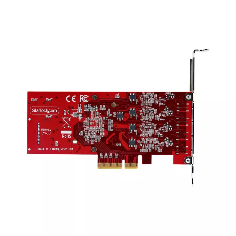 StarTech.com 4 prievadų USB Type-C PCIe kortelė, USB 3.2 10Gbps, USB-C PCI Express plėtimosi kortelė, 4 nepriklausomi USB valdikliai, Windows/Linux/macOS, TAA atitiktis