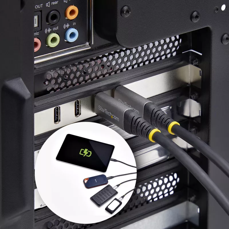 StarTech.com 4 prievadų USB Type-C PCIe kortelė, USB 3.2 10Gbps, USB-C PCI Express plėtimosi kortelė, 4 nepriklausomi USB valdikliai, Windows/Linux/macOS, TAA atitiktis