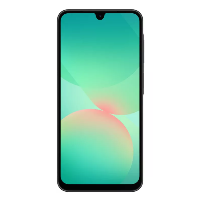 Samsung Galaxy A26 5G Enterprise Edition, 17 cm (6,7 colio) Super AMOLED ekranas, 1080x2340 pikselių, 6 GB RAM, 128 GB atminties, 50 MP kamera, juoda