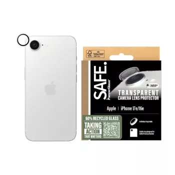 PanzerGlass SAFE. kameros lęšio apsauga skaidri iPhone 17e | 16e