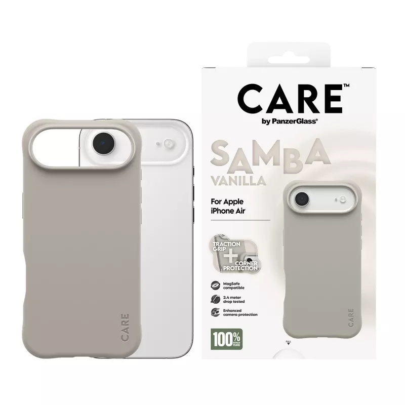 Dėklas PanzerGlass CARE by Fashionable Case Samba Vanilla MagSafe iPhone 17 Air