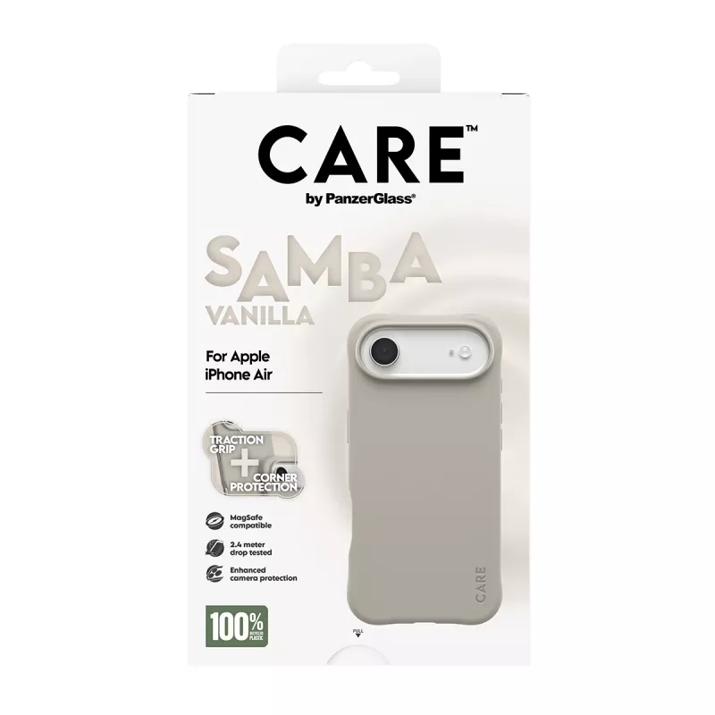 Dėklas PanzerGlass CARE by Fashionable Case Samba Vanilla MagSafe iPhone 17 Air