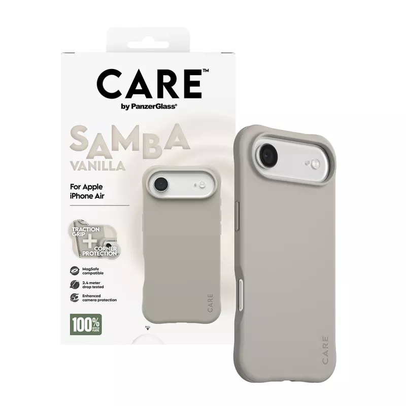 Dėklas PanzerGlass CARE by Fashionable Case Samba Vanilla MagSafe iPhone 17 Air