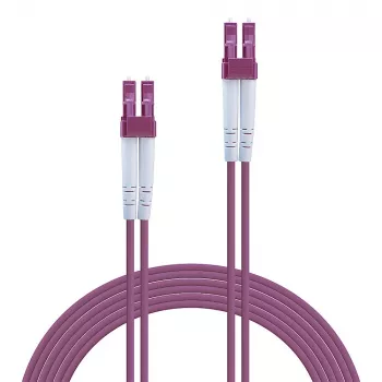 Lindy OM4 daugiamodis šviesolaidinis kabelis LC/LC, 1m