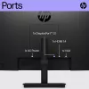 HP P22h G5 FHD Monitor, 54.6 cm (21.5 colio), 1920 x 1080 pikselių, Full HD, IPS, 5 ms, juodas