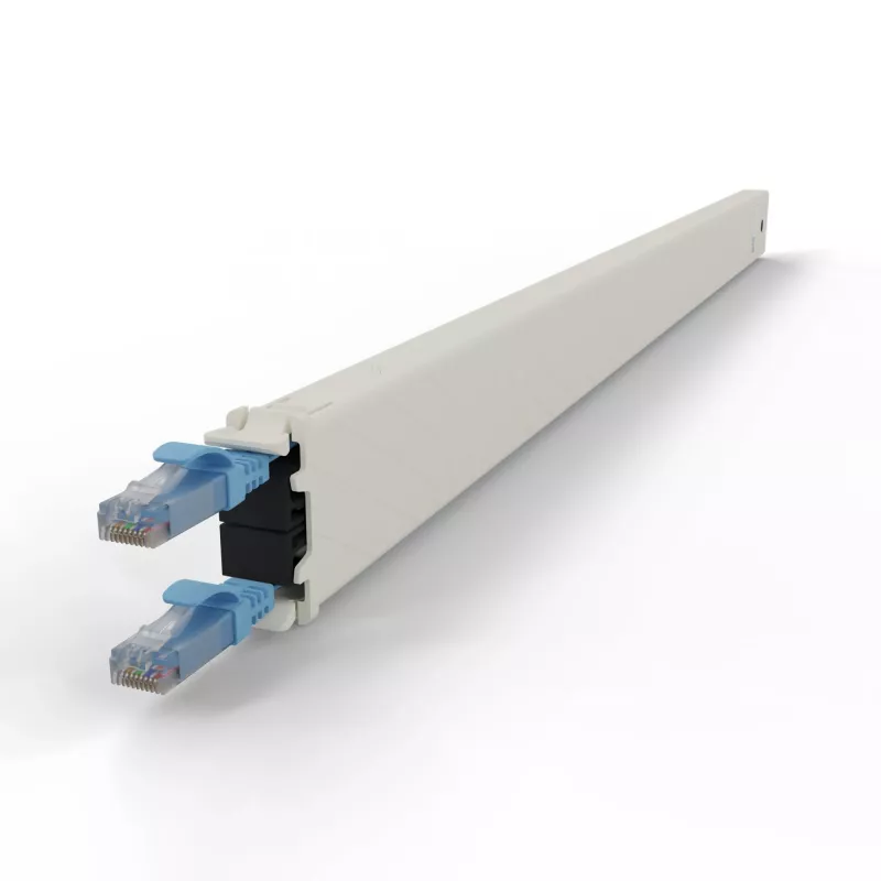 Tinklo kabelio kasetė PATCHBOX CONE30UTPBL RJ-45 Cat6a 1,8 m mėlyna