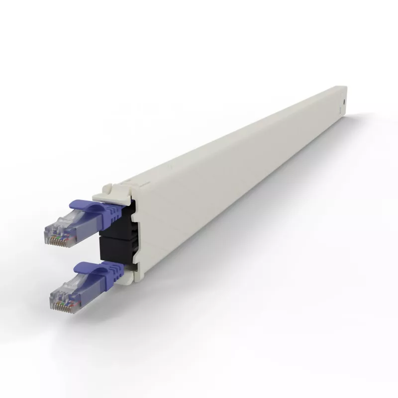 PATCHBOX patchbox.one CONE30UTPVI ištraukiama kasetė tinklo jungiamiesiems laidams, 30RU, Cat6a, UTP, violetinė