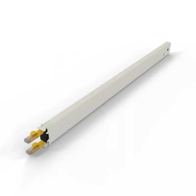 Tinklo kabelis PATCHBOX CONE30UTPYL RJ-45 Cat6a 1,8 m geltonas